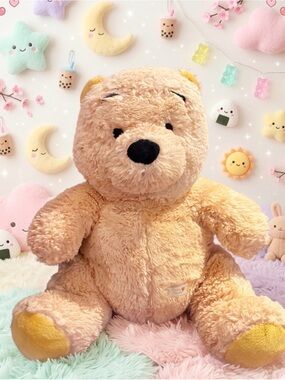 Disney Winnie the Pooh Plush Bear - Cream and Yellow Accents